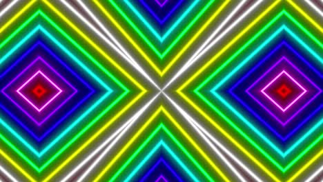 neon geometric pattern illumination animation motion graphics