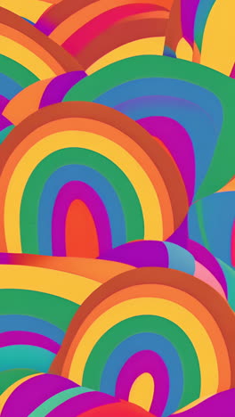 abstract rainbow patterns with vibrant colors and no specific actions or objects