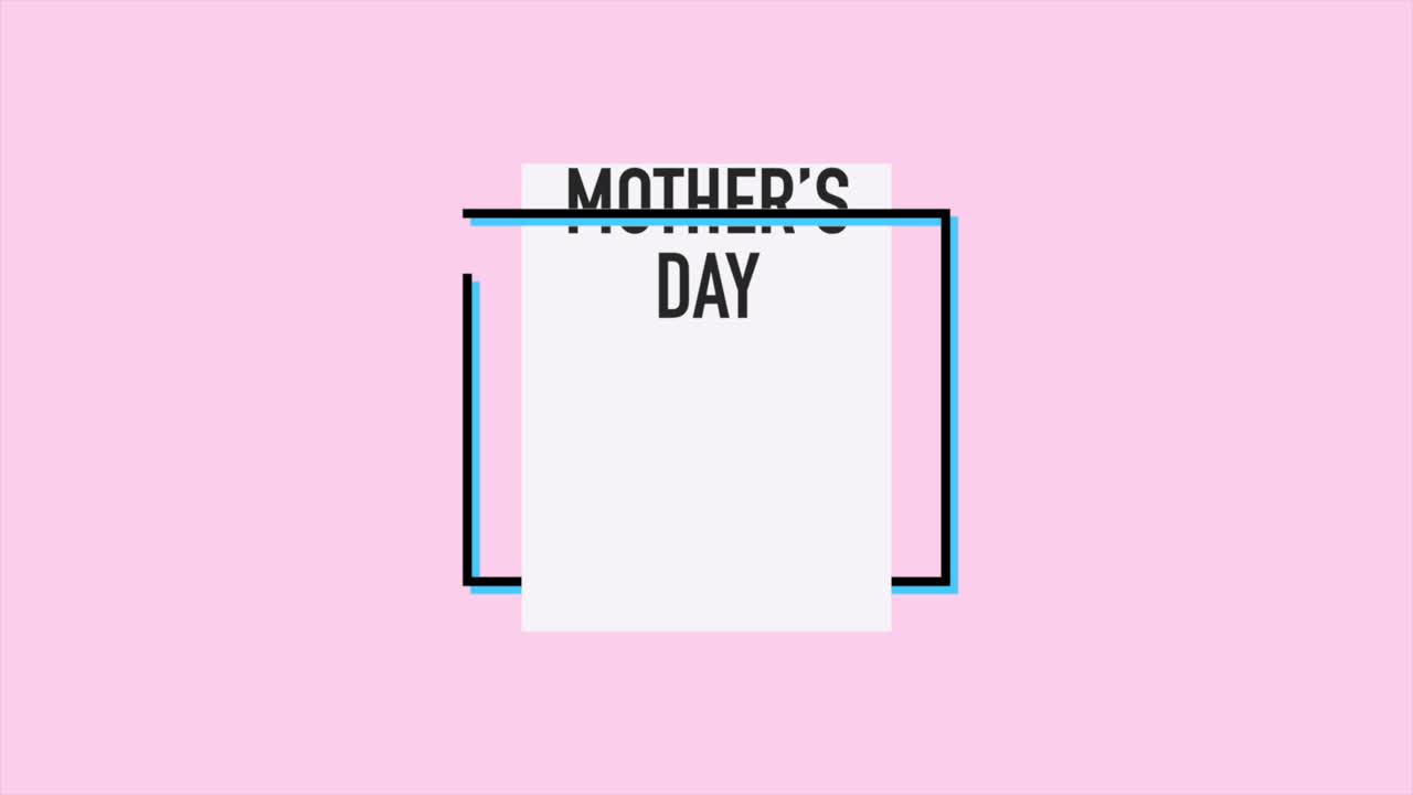 Celebrate Mothers Day with a modern pink greeting card