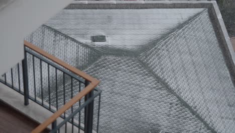 snow covered roof