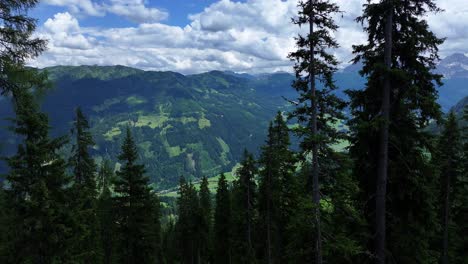 Stunning-mountainous-region-and-beautiful-green-countryside-of-trees