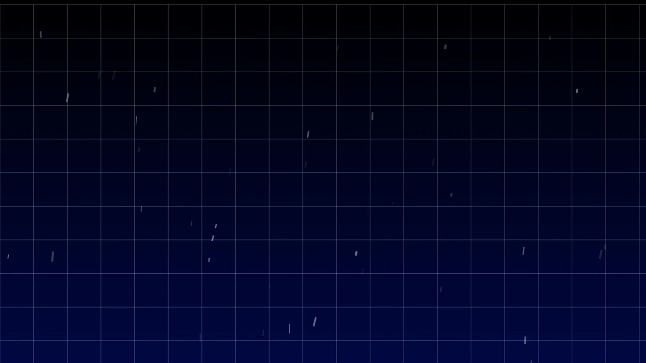 Digital Rain Falling Over a Dark Grid Background