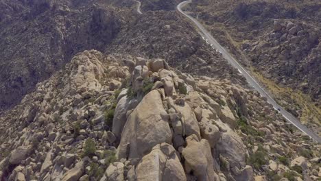 aerial view of the rumorosa mountain in mexicali mexico on a sunny day