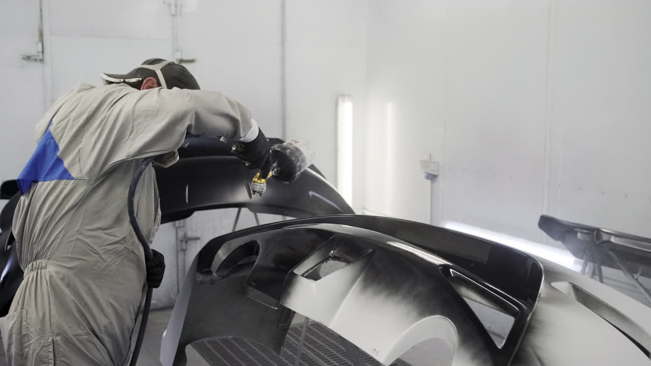 바디 에서 자동차 버퍼 페인팅