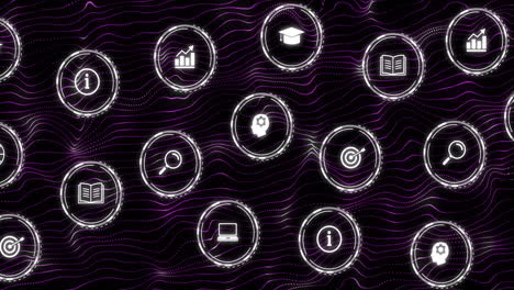 Animation-of-networks-of-connections-with-digital-icons