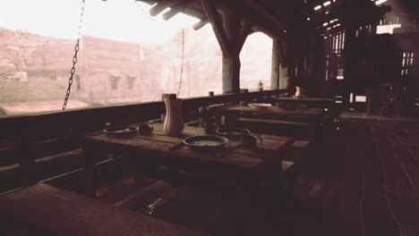 rustic western saloon interior