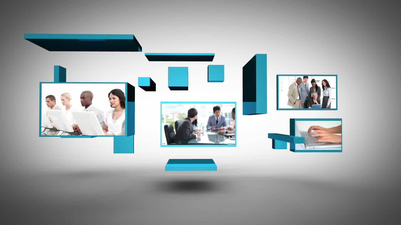 montaje de la vida de la oficina