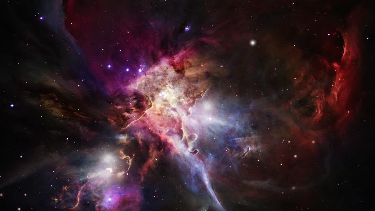 la belleza del color de la nebulosa en el universo