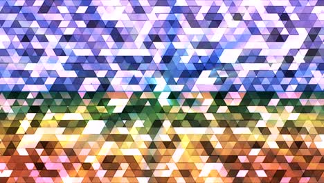 transmisión de polígono parpadeante triángulos de alta tecnología, multicolor, abstracto