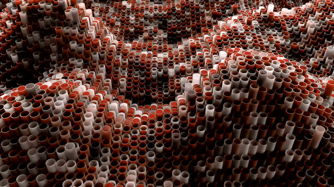 4k 추상 유리 튜브