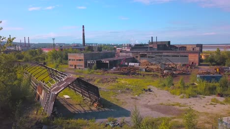 abandoned industrial site