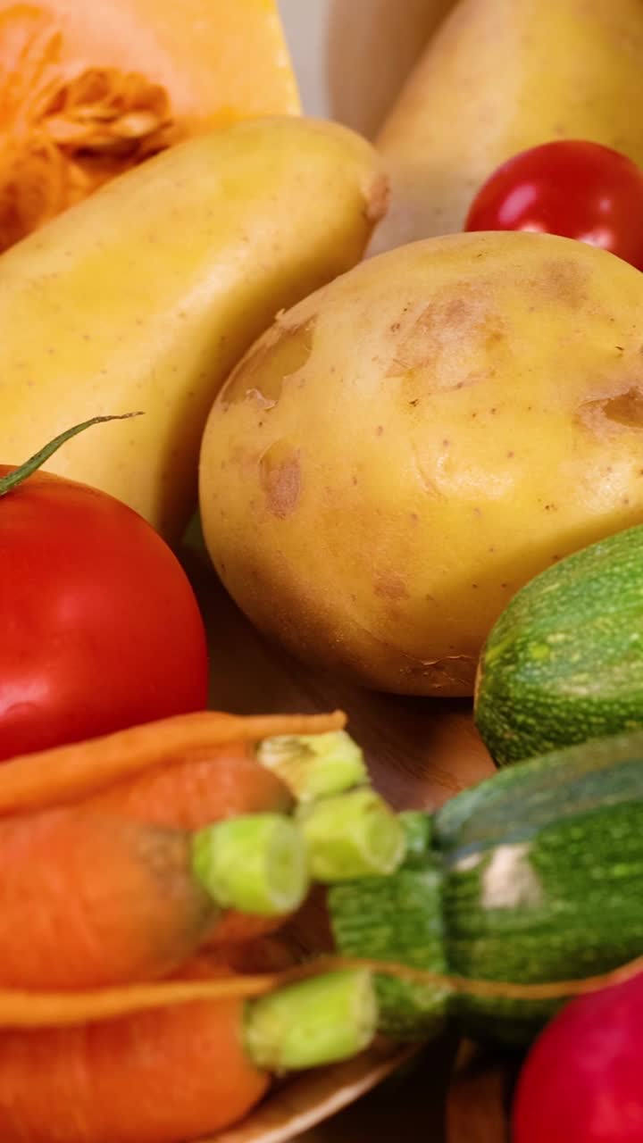 바탕 에 배열 된 여러 가지 채소