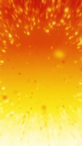 abstract orange and yellow particle explosion