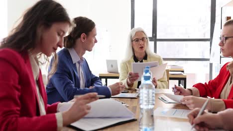 Business Professionals Collaborating in a Meeting