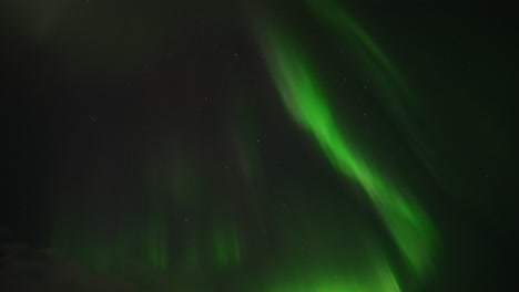 Northern-Lights-In-Iceland---Dazzling-Natural-Light-Show-In-The-Night-Sky-With-Stars-And-Moon