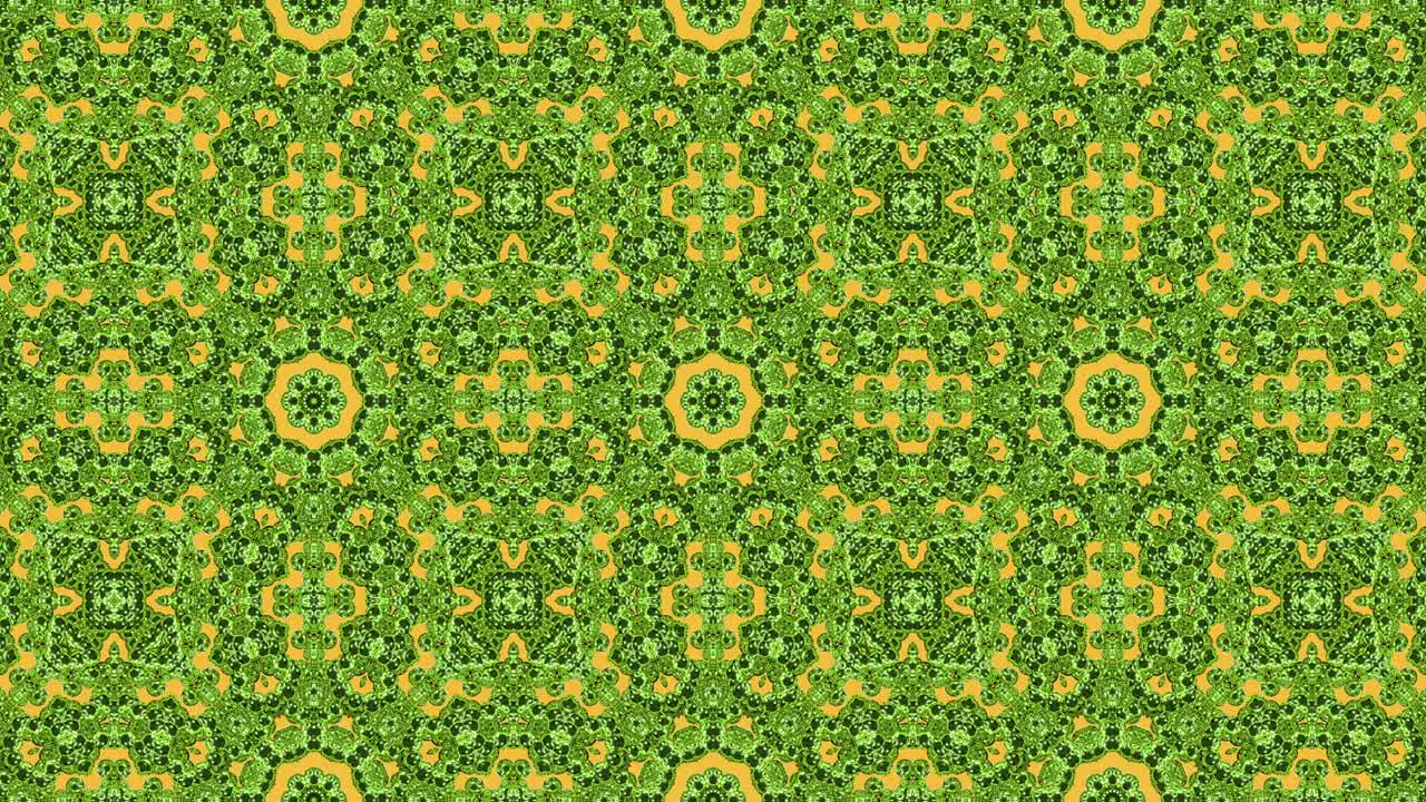 3d en bucle abstracto ornamentado fondo decorativo. hipnótico caleidoscopio de color azul de moda.