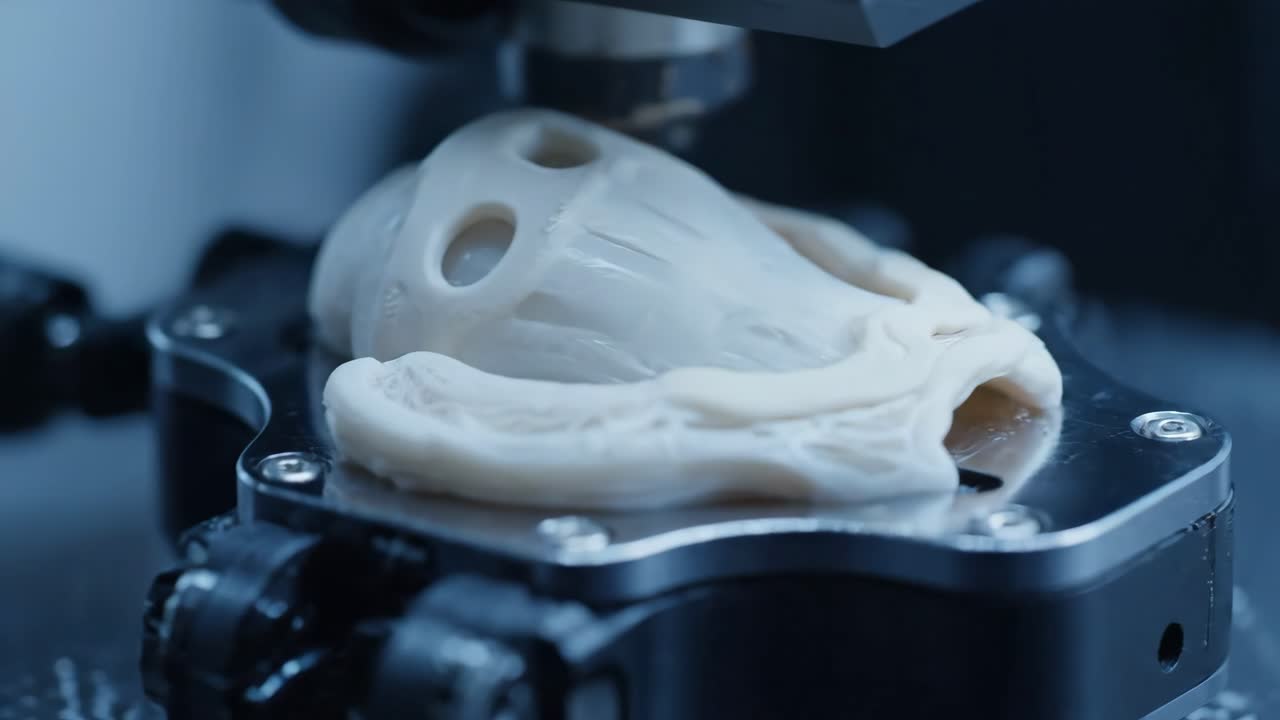 Close-up of a 3D Printing Process