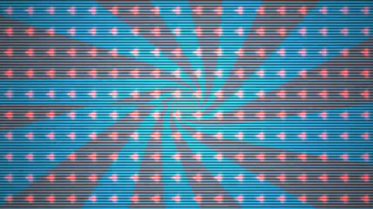Sfondo a spirale astratto retrò con effetto glitch