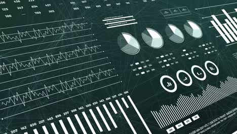 data and report statistics, animation with graph diagrams.