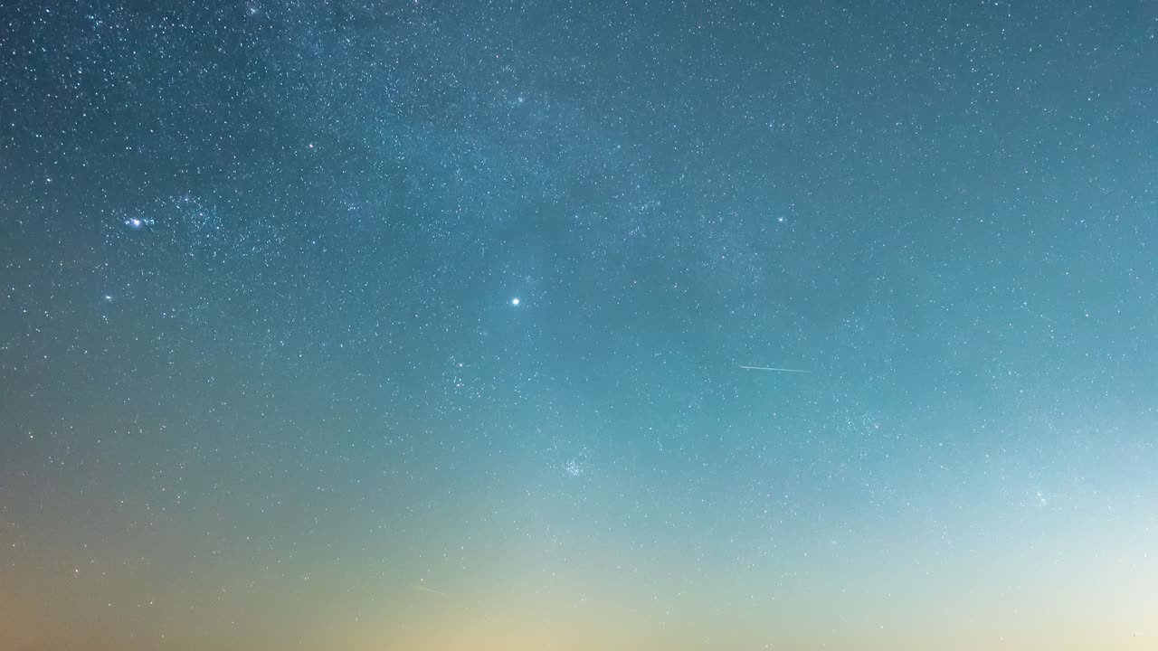 Winter Milky Way sky only time lapse on a clear, starry night
