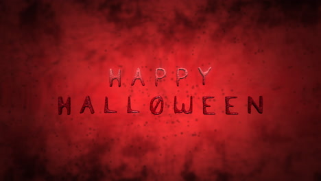 Happy-Halloween-with-fog-and-dust-on-red-toxic-texture