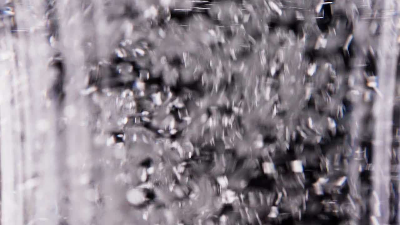 Soda Water Bubbles Close-up