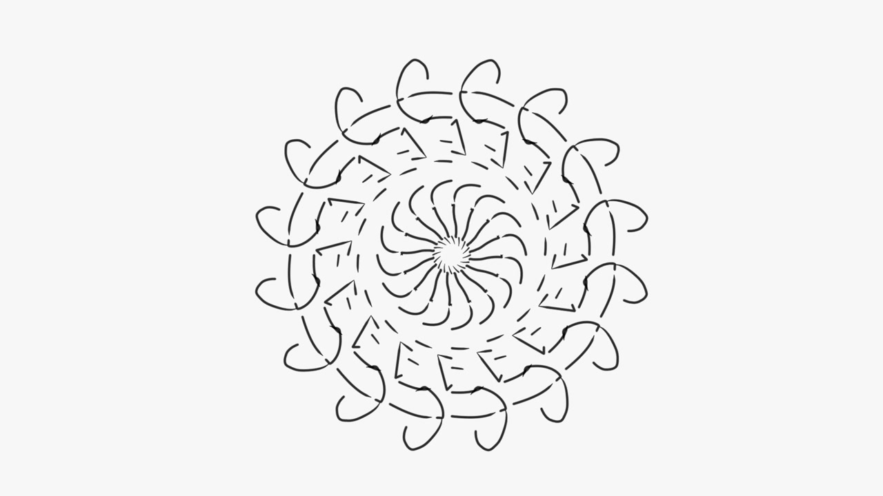 arte del mandala su carta bianca caleidoscopio