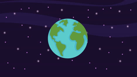 space planets and stars