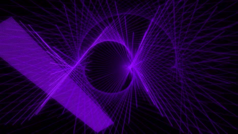 patrón de forma de punto de color púrpura animación gráficos de movimiento