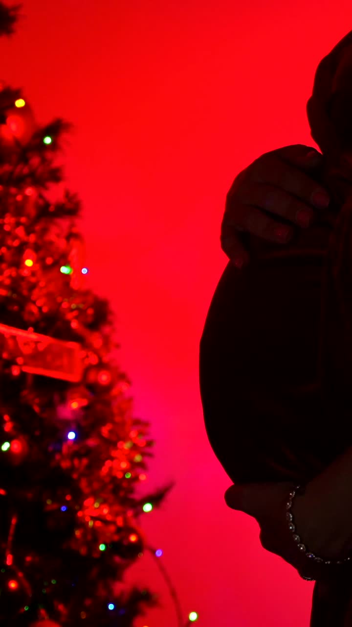 Casal comemorando o Natal