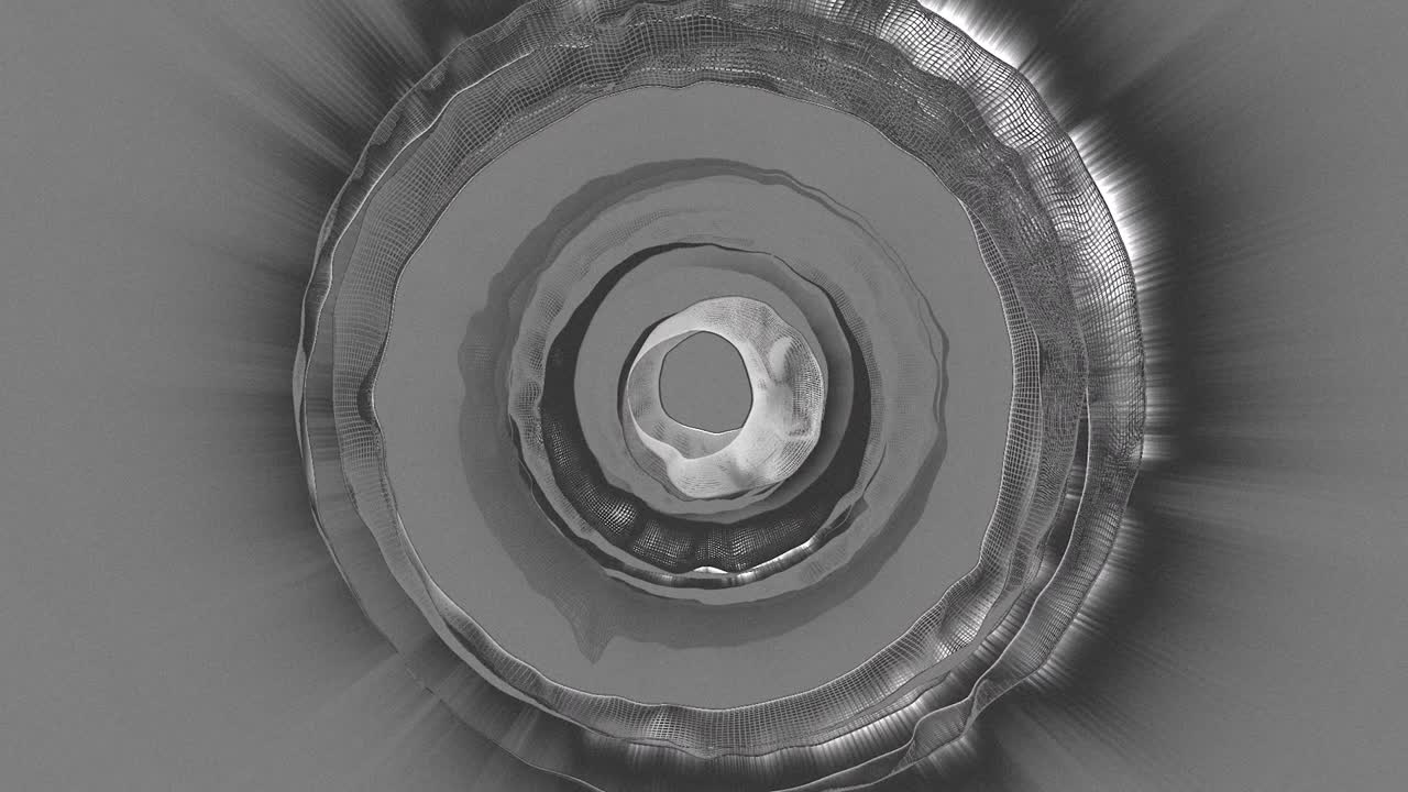 абстрактный круговой рисунок серого цвета