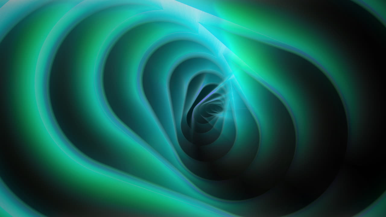 Mesmerizing footage of hypnotic motion with a background of swirling green patterns