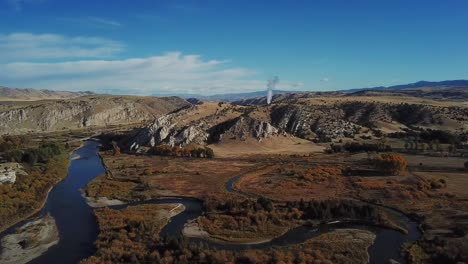 panoramic view of the missouri river headwaters in montana