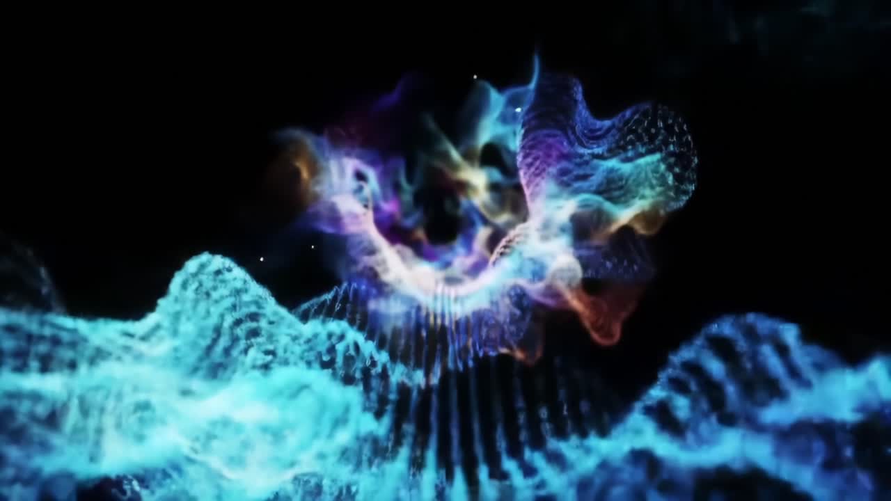 A Captivating Journey through Multicolored Abstract Waves and Vibrant Patterns in a Stunning Display of Digital Artistry