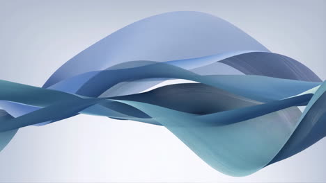 abstract flowing blue and teal waves