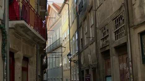 buildings by the narrow streets in porto, portugal