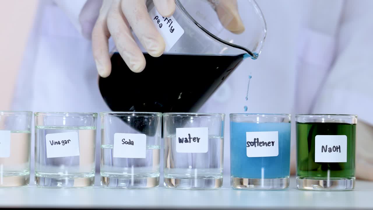 experimento utilizando la flor de guisante mariposa como indicador de ph