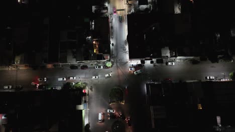 evening drone footage showing ecatepec streets in slow motion