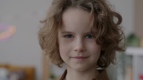 portrait of a smiling young boy