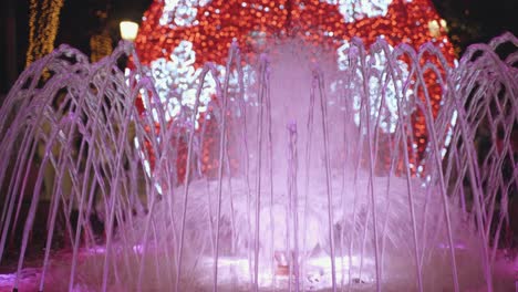 water-fountain-with-the-light-flare