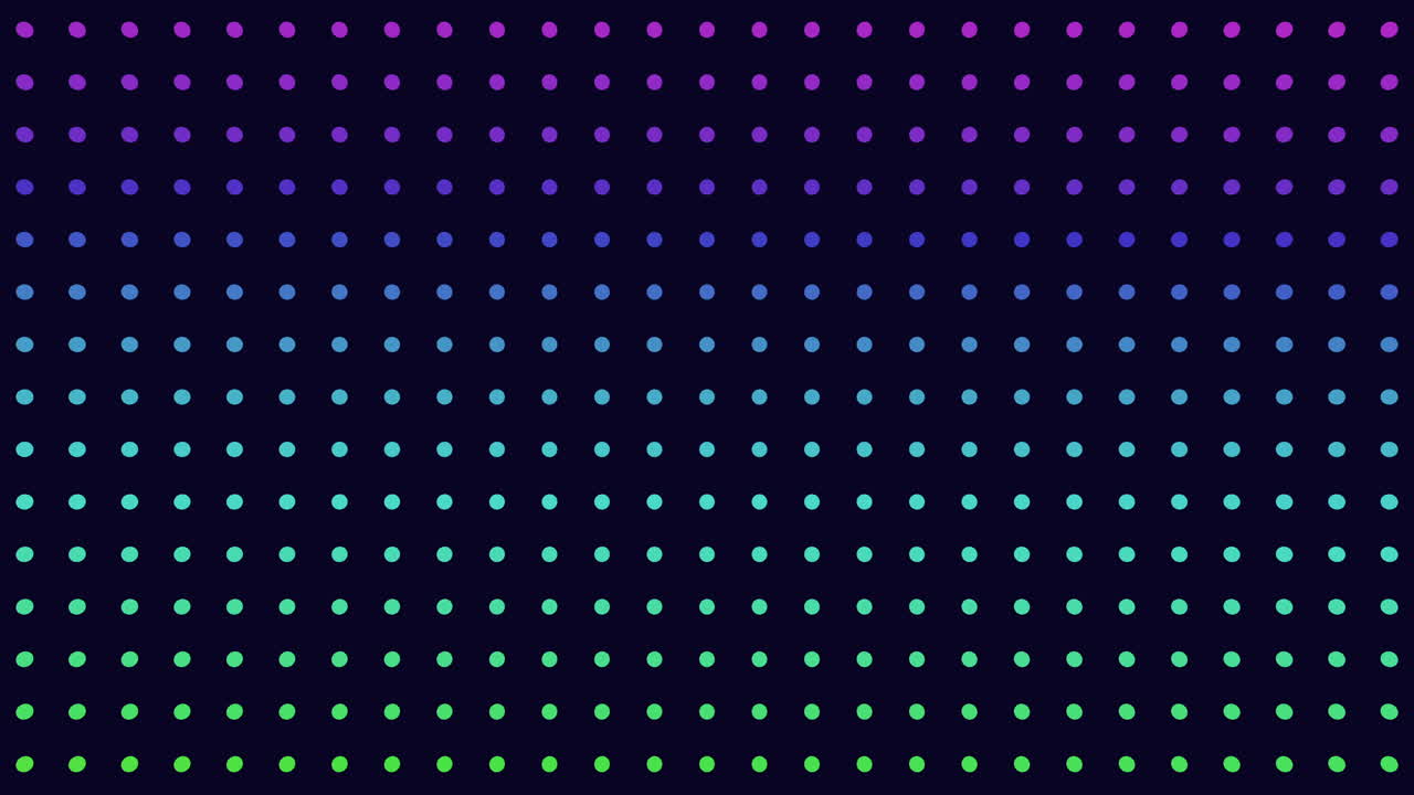 Vibrant Dots Creating Dynamic Pattern On Black Background