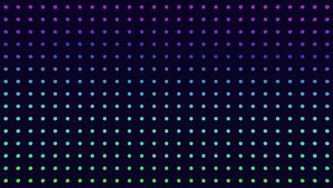 vibrant dots creating dynamic pattern on black background