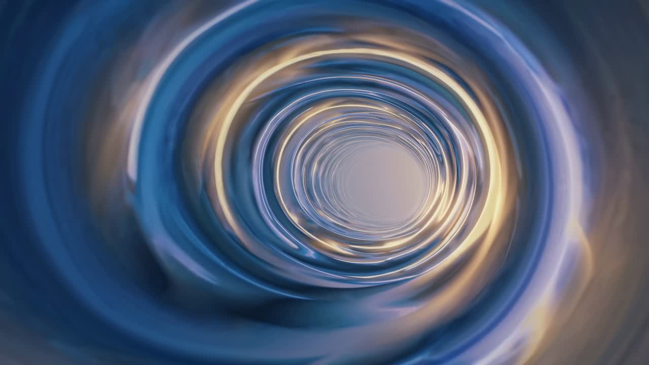 Abstract vortex with swirling blue hues