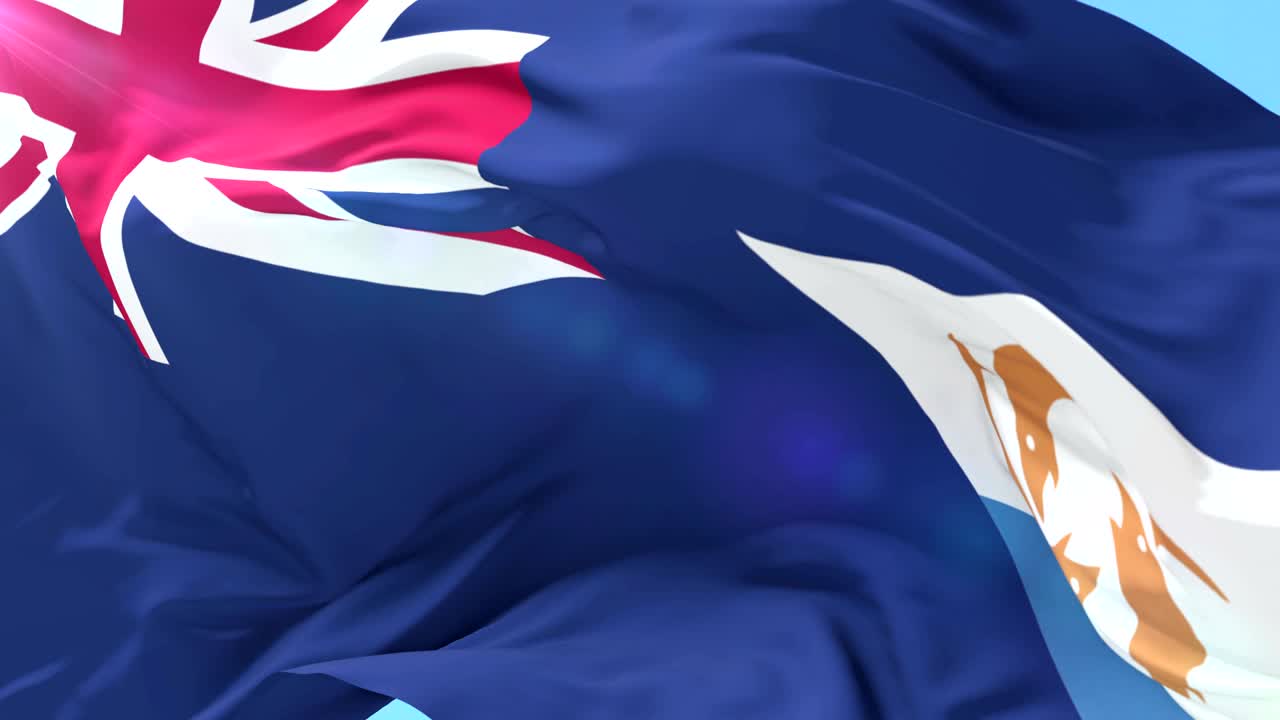 파란 하늘과 함께 느리게 바람에 흔들리는 글리아 발, 루프