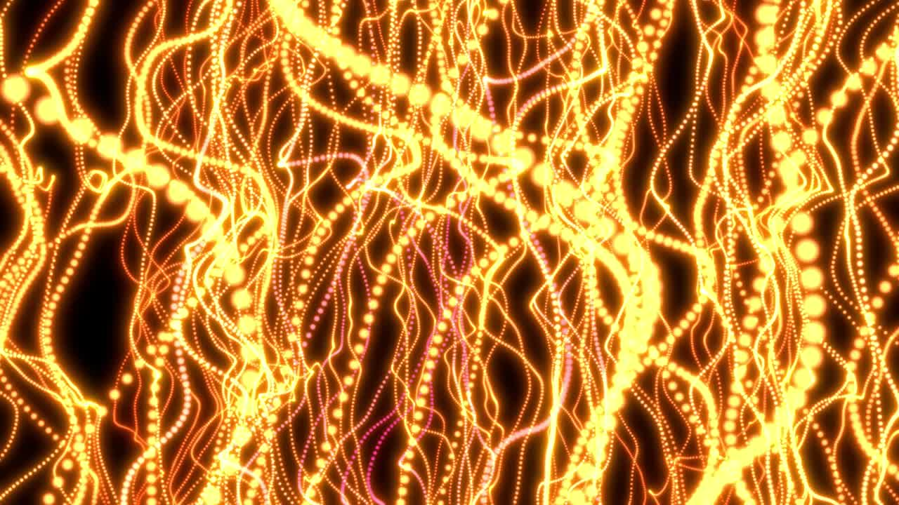 puntos ondulados creativos abstractos. inteligencia, concepto futurista binario. marco de alambre ondulado.