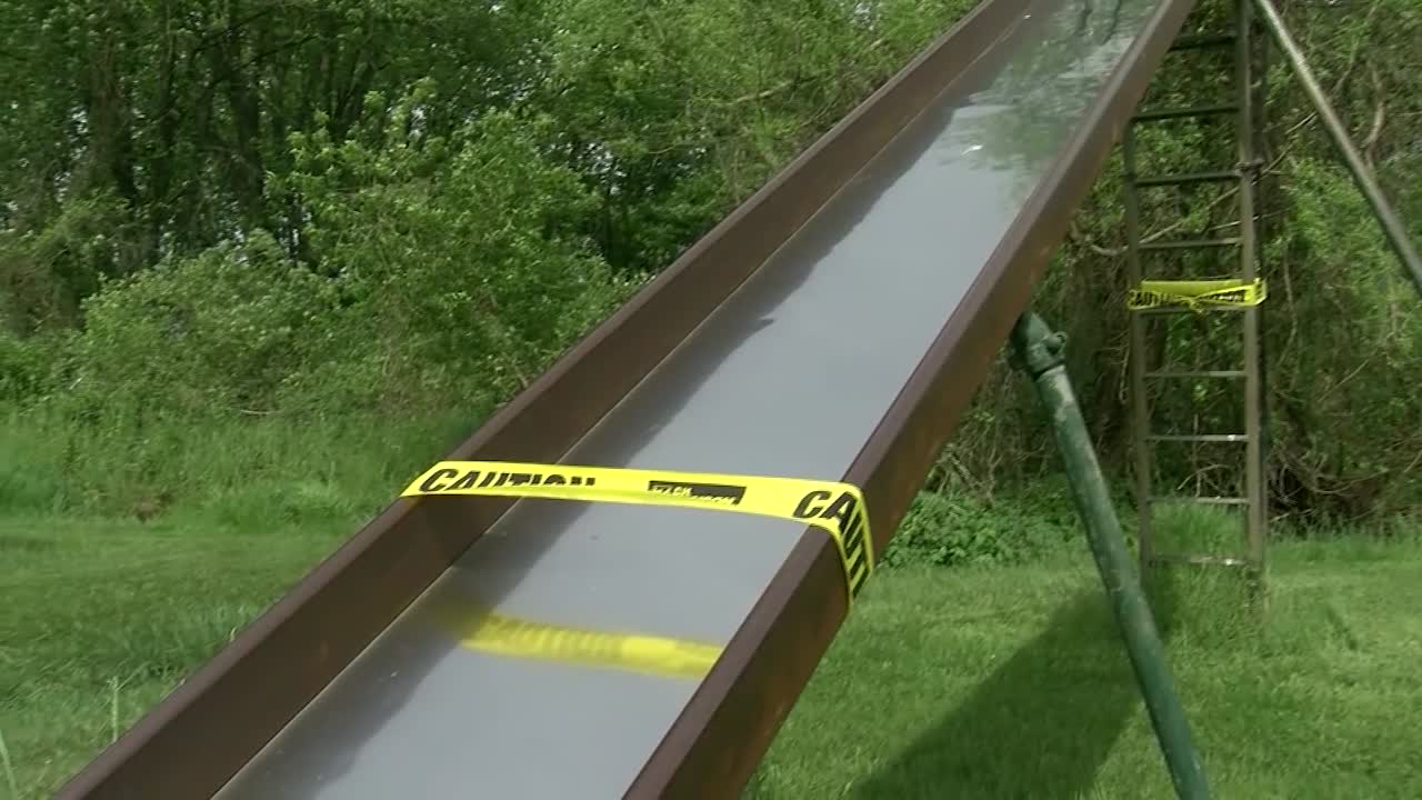 OFF LIMITS SLIDE DURING COVID OUTBREAK