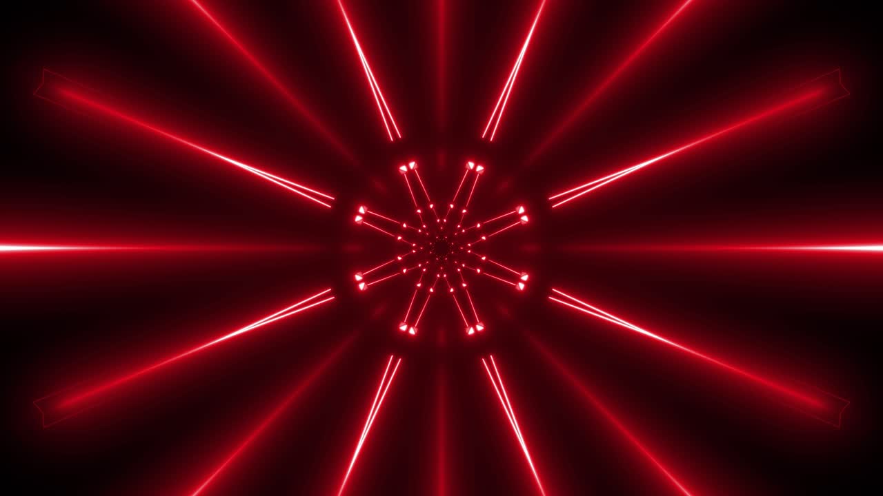 patrón geométrico de neón rojo