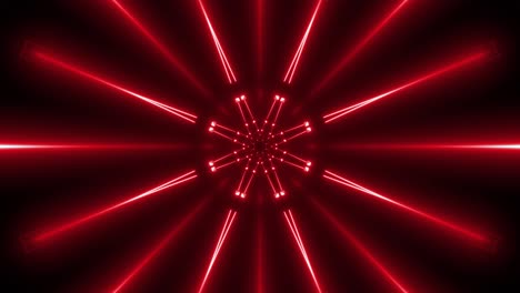 patrón geométrico de neón rojo