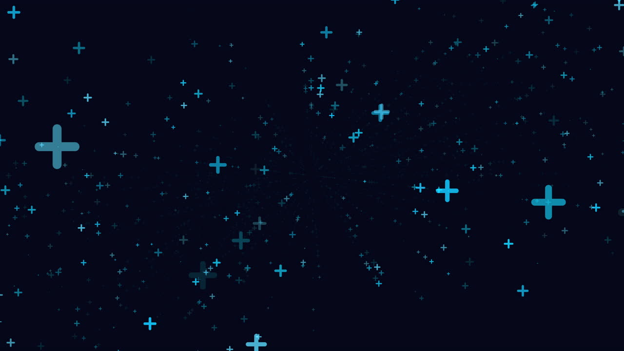 검은 바탕에 있는 파란색 별자리 십자가 모양의 패턴