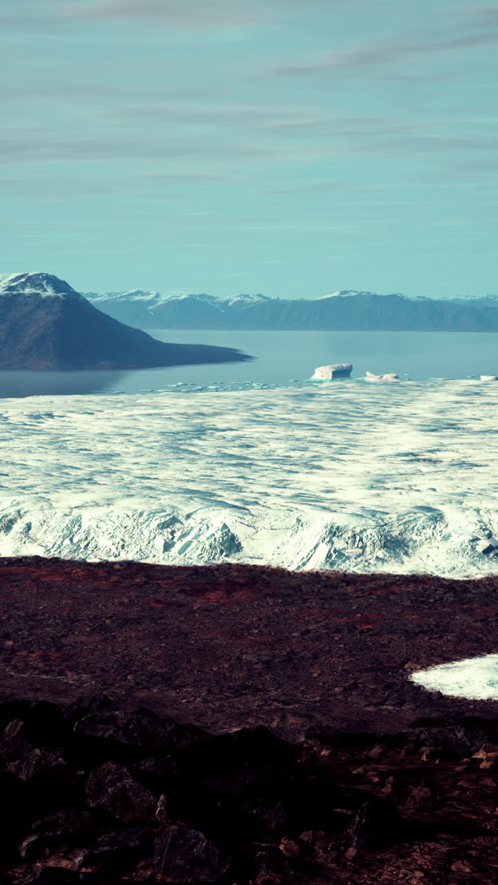 북극 빙하 풍경